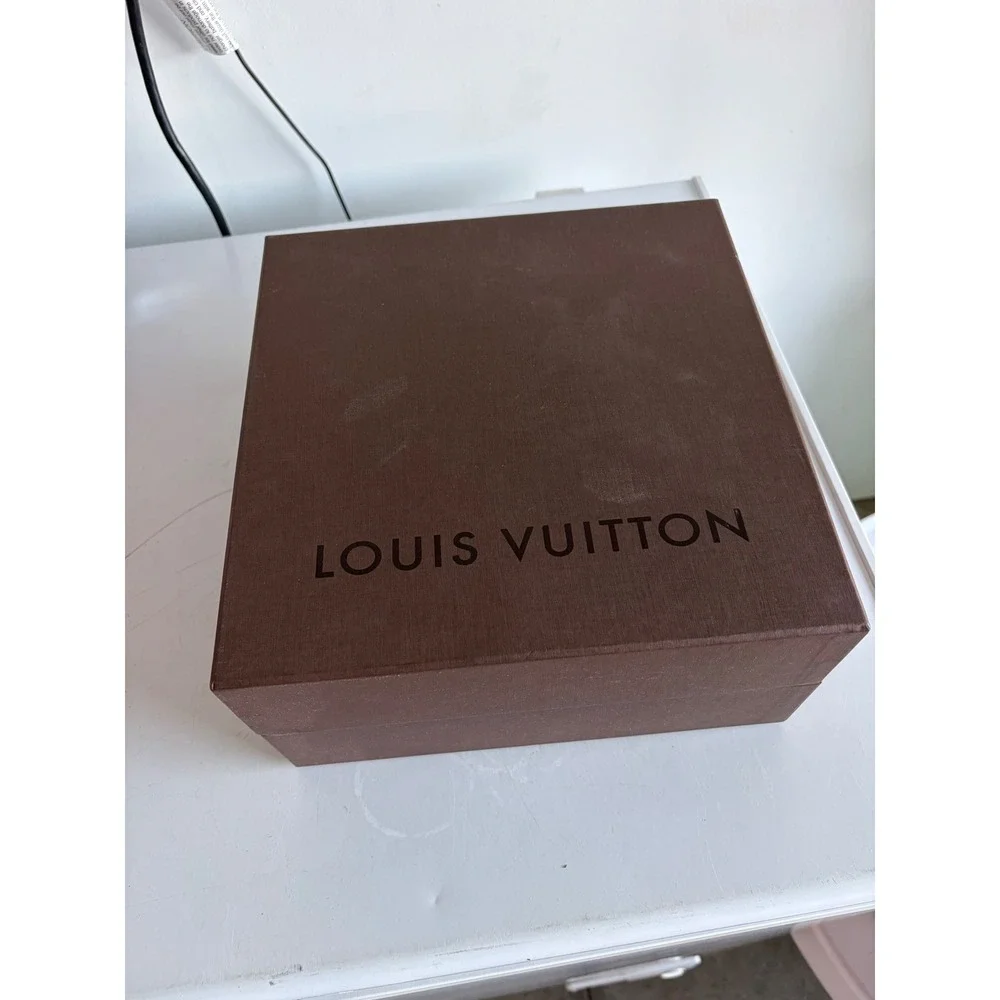 Louis Vuitton Empty Gift Box Brown Square 9.75x9.75x5 Replacement Packaging